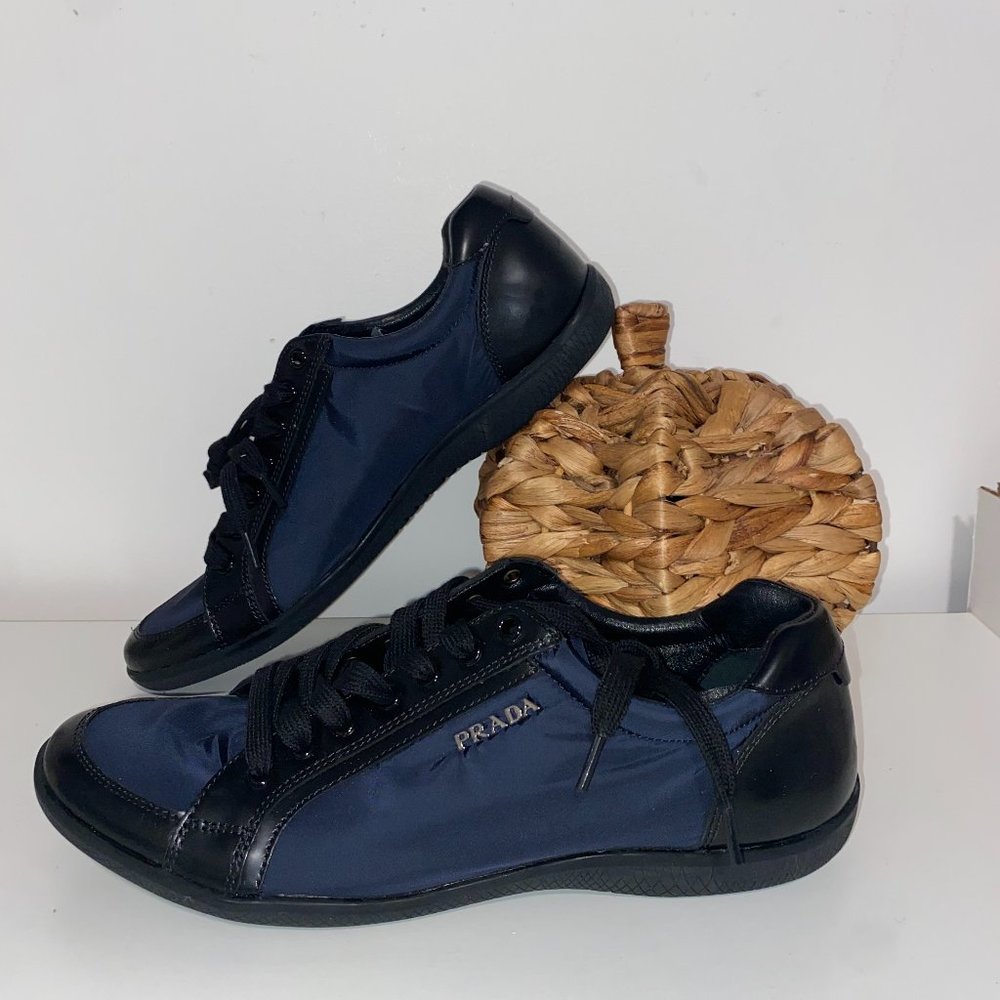Prada Sport Nylon Low Top Sneakers